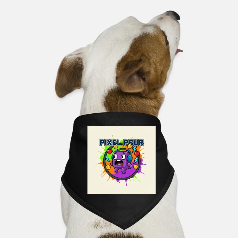 Pixel-Angst-Monster-Pixel-Kunst Hunde-Bandana