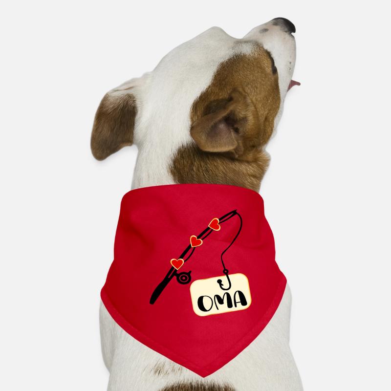 Canne à pêche Pêche Pensionné Mamie Bandana pour chien