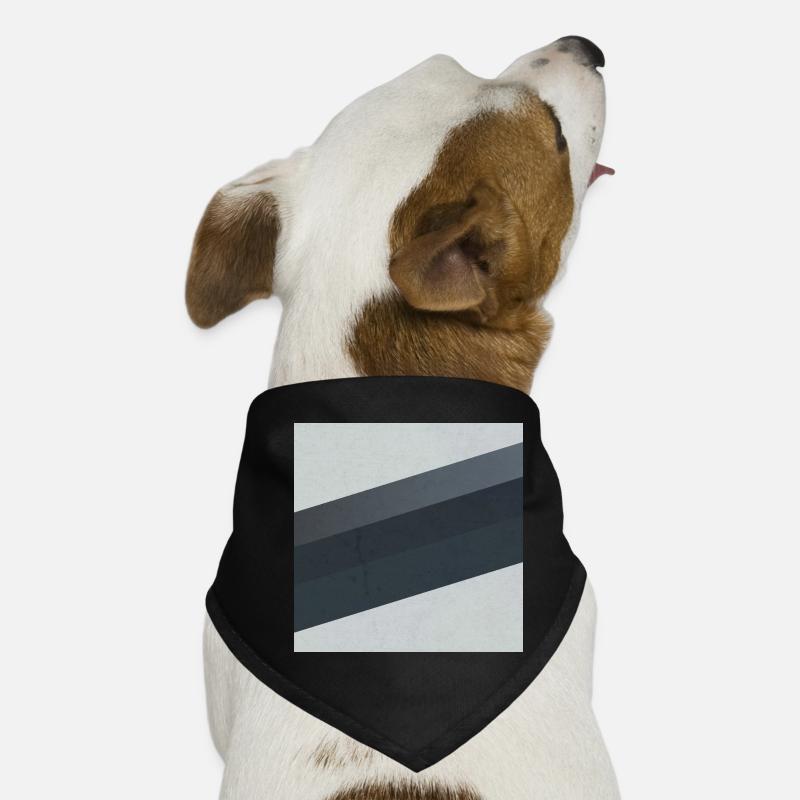 Scandi Geometric Art Grau Sand Hunde-Bandana
