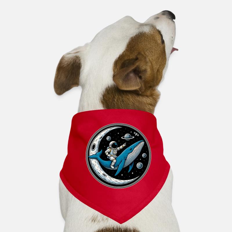 Cosmic Ride: Astronaut und der Wal Hunde-Bandana