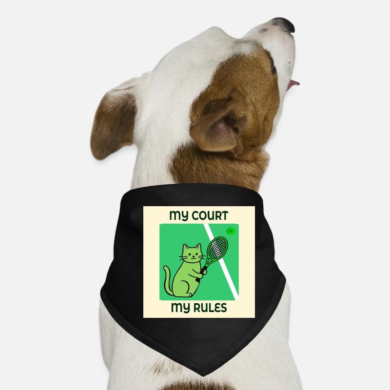 Joueur de tennis chat Bandana pour chien