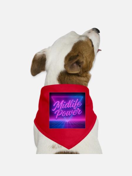 Midlife Power - Dog Bandana - red
