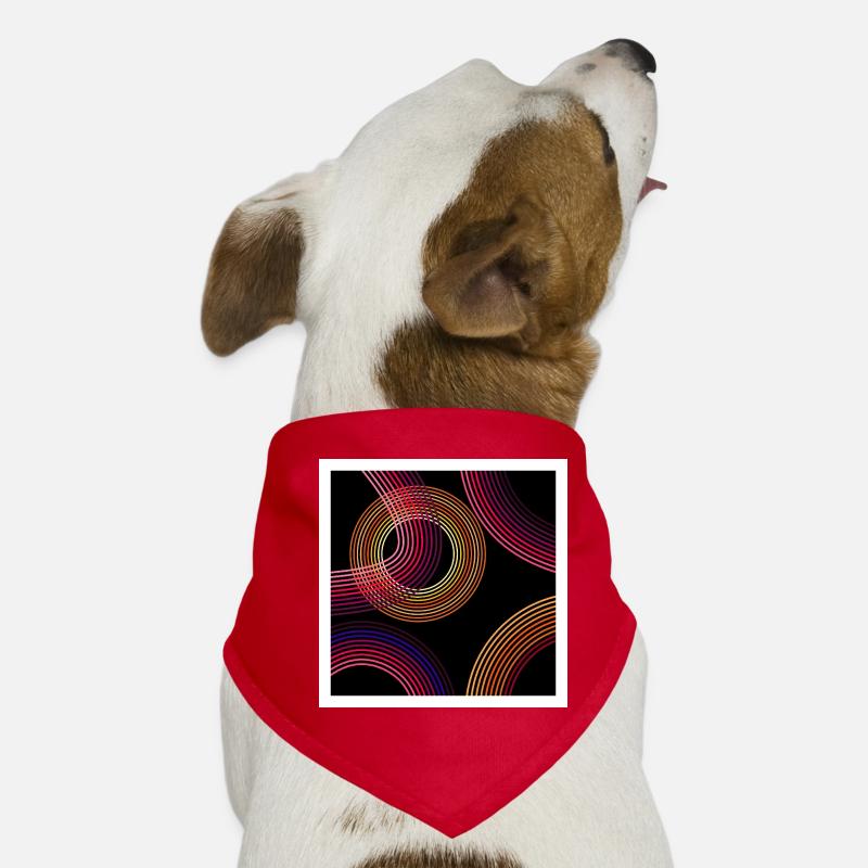Neon Wirbel Hunde-Bandana