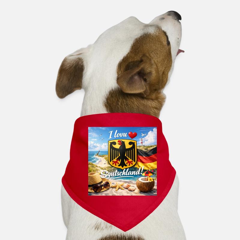 I love Germany Beach Dog Bandana