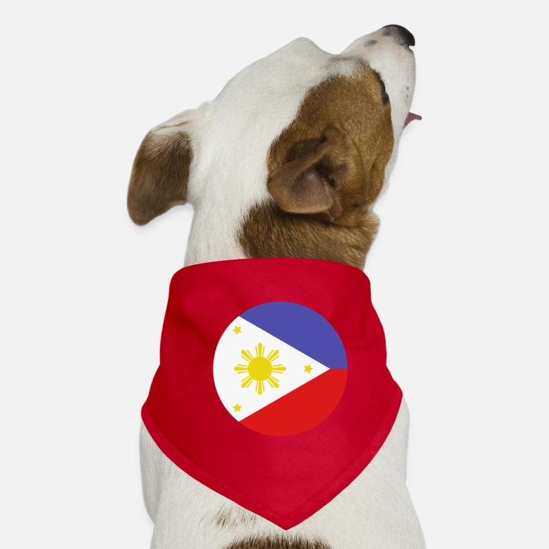 Philippinen-Rundflagge Hunde-Bandana