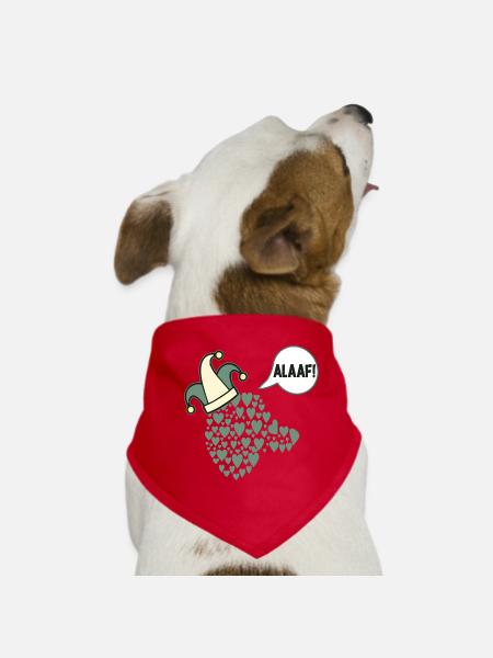 Carnival Alaaf Dogs Prince - Dog Bandana - red - Front