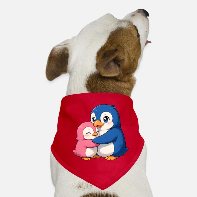 Kuschelige Pinguinfreunde Hunde-Bandana
