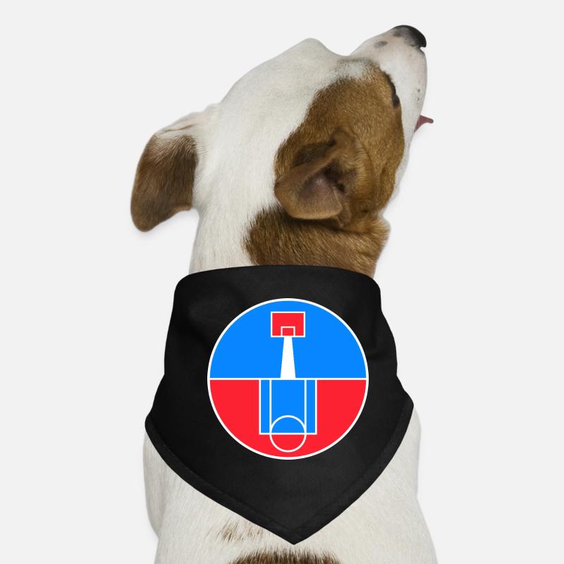 Insigne circulaire du terrain de basket-ball Bandana pour chien