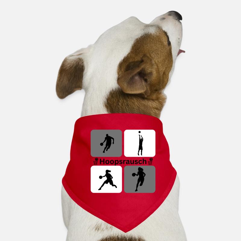Dynamique des silhouettes de basketball Bandana pour chien