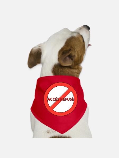 LE SYSTÈME - Bandana pour chien - rouge - Devant