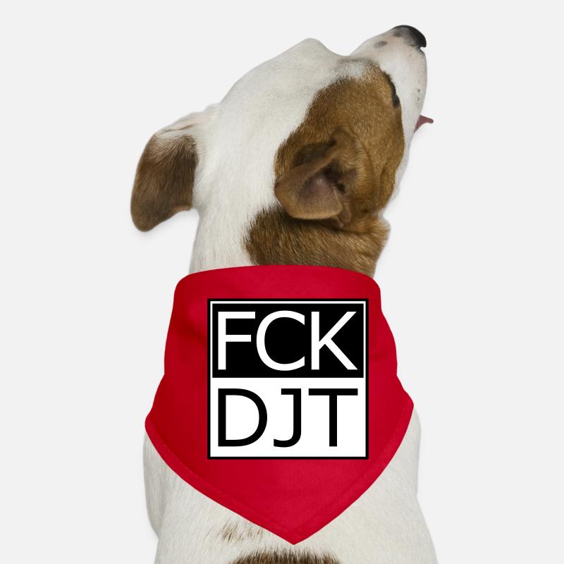 Provokante Blocktypografie Protest Hunde-Bandana