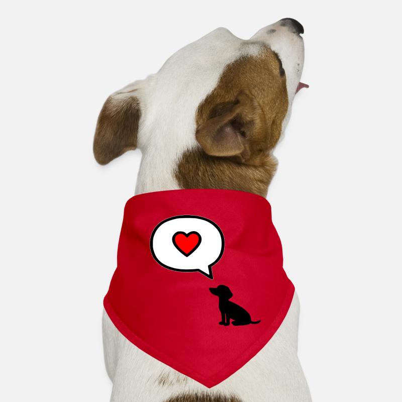 Chiens de la Déclaration d’Amour Bandana pour chien