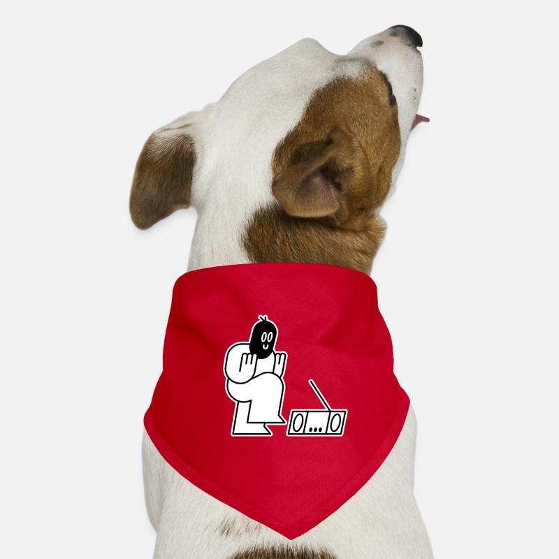Dancing Thug - Hunde-Bandana - Rot