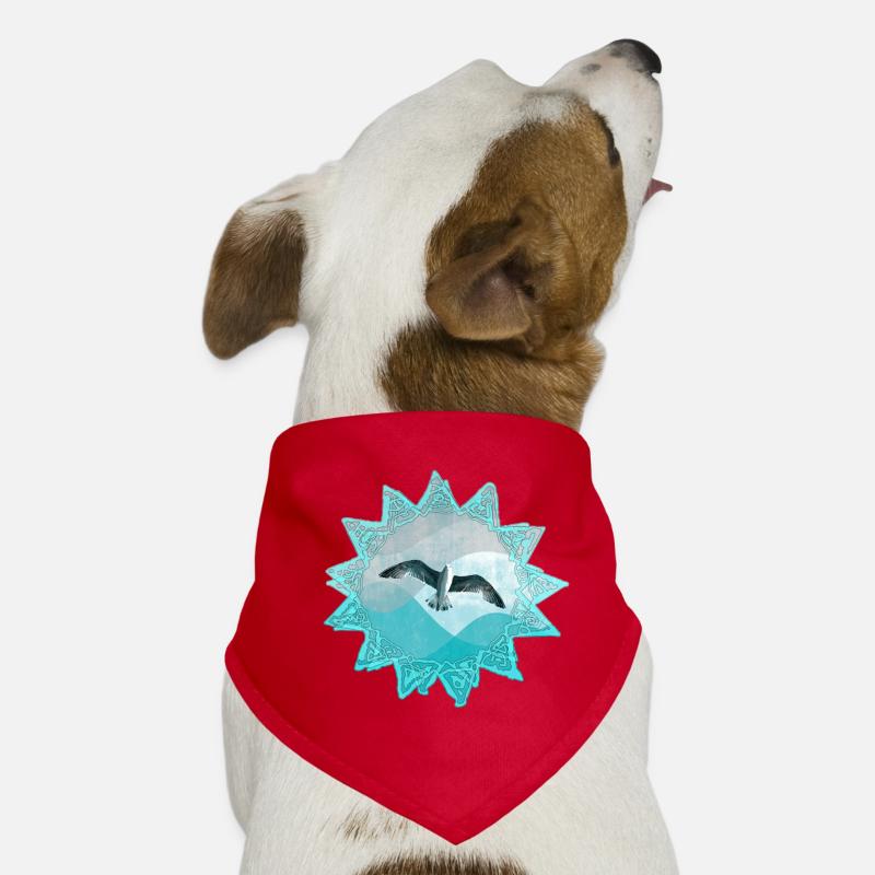 Sea Call Sailing Bird Mandala Dog Bandana