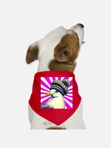 gull - Dog Bandana - red - Front