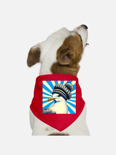 gull - Dog Bandana - red - Front
