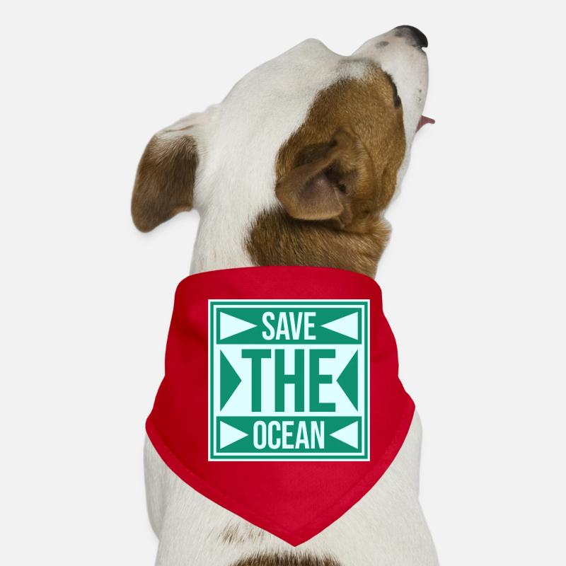 Save The Ocean Ozean Aktivismus Umwelt Statement Hunde-Bandana