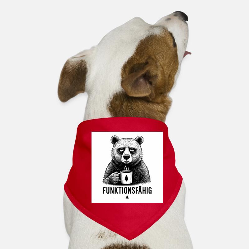 Bär FUNKTIONSFÄHIG 2 - Hunde-Bandana - Rot
