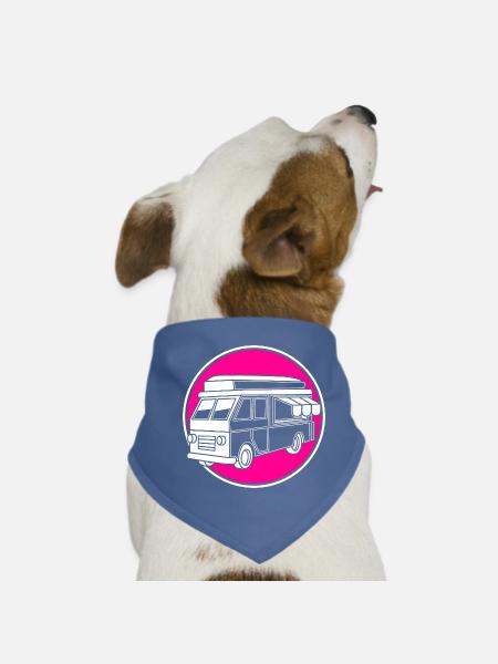 Snack Food Truck - Dog Bandana - red - Front