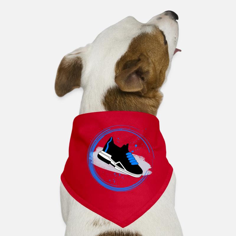 Sneaker Splash im Kreis Hunde-Bandana