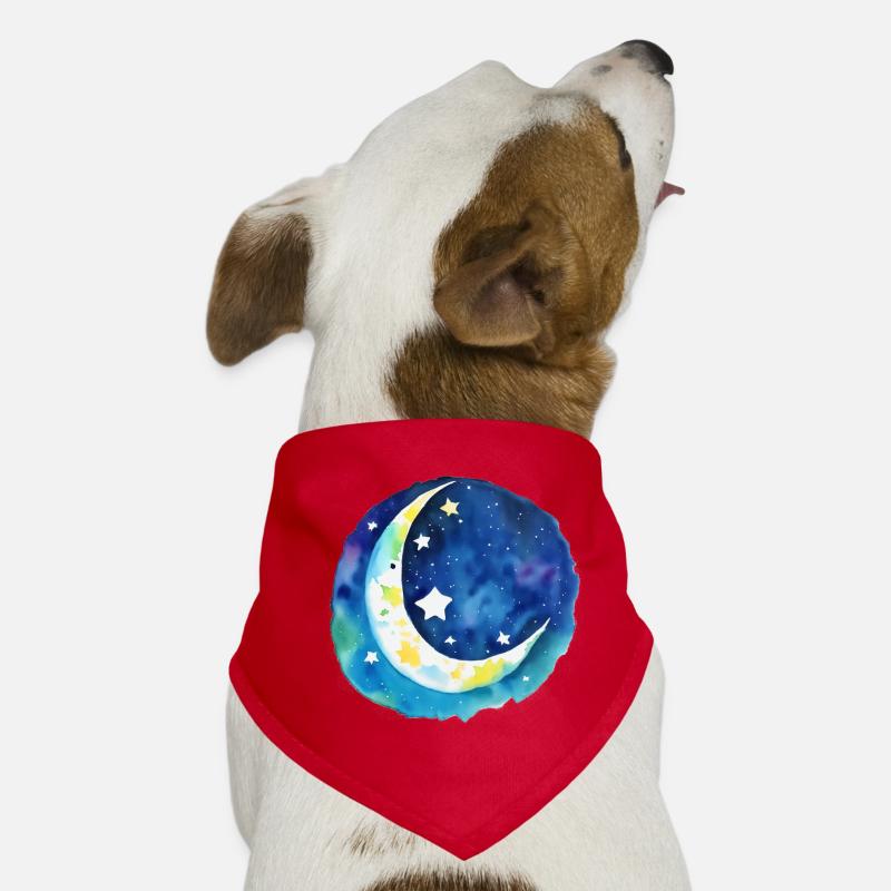 Moon and stars Dog Bandana