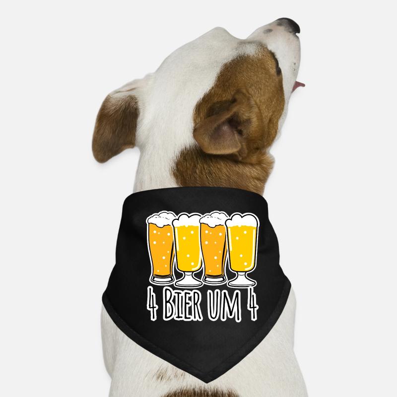 Pas de bière avant 16h et quatre bières de 16h ! Bandana pour chien