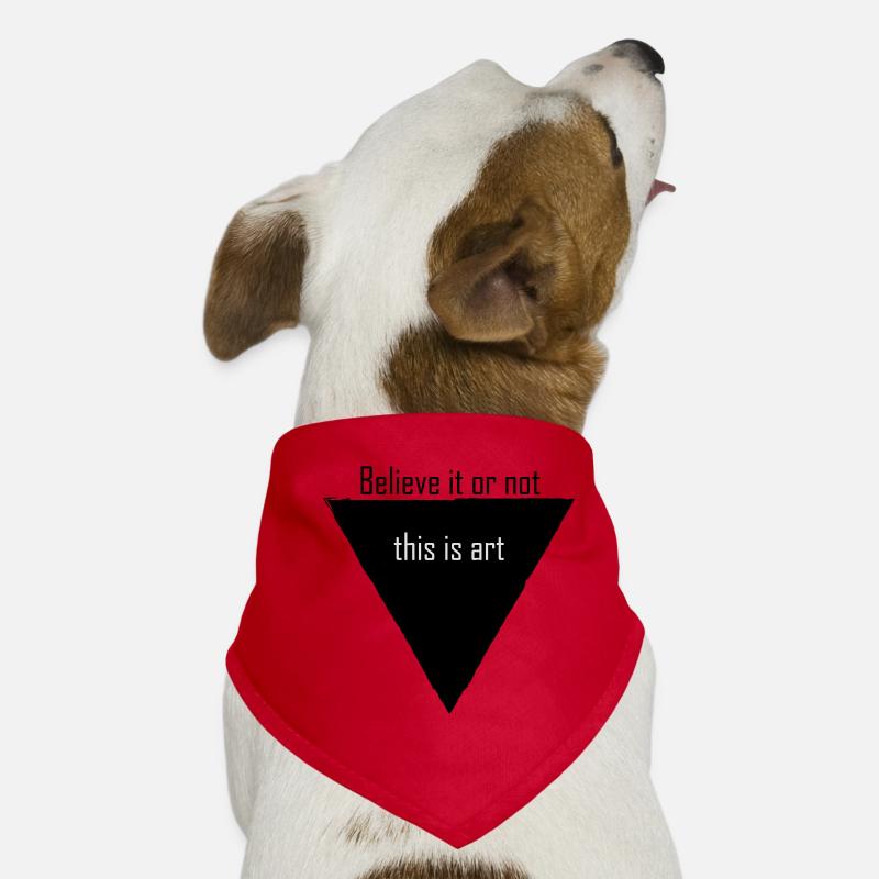 Croyez-le ou non, c’est de l’art Bandana pour chien