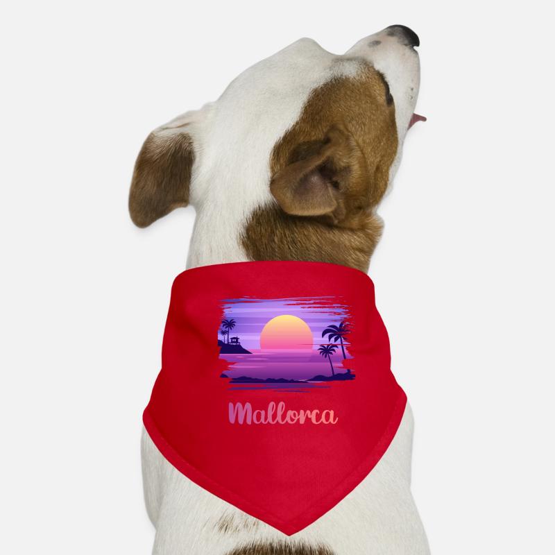Ich liebe Mallorca Hunde-Bandana