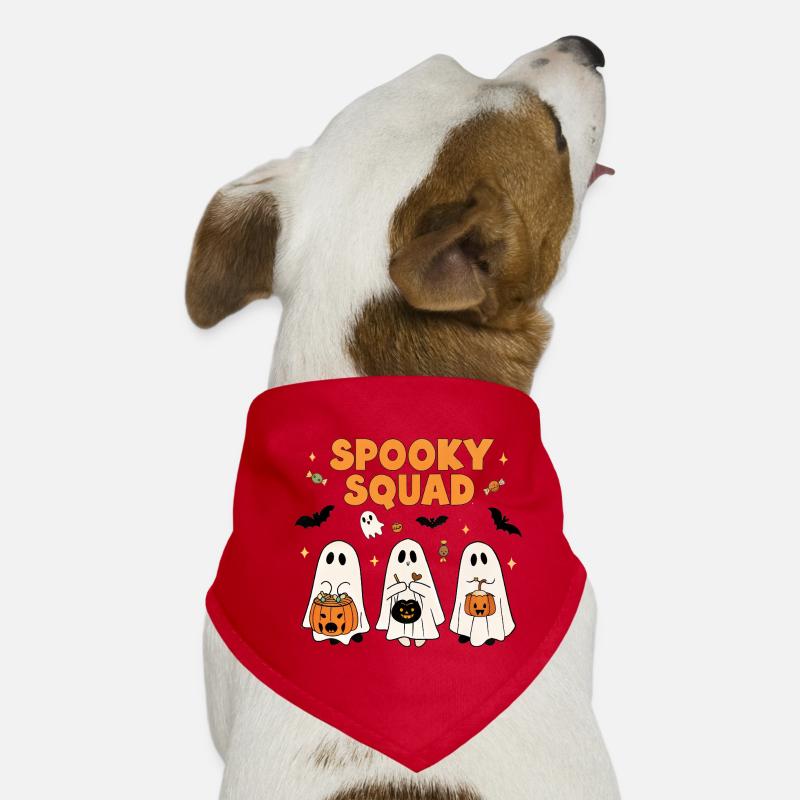 Spooky Squad Halloween Design Hunde-Bandana