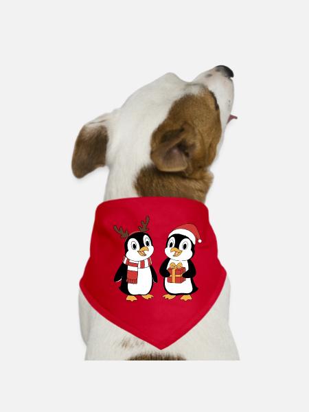 Pino Christmas - Bandana pour chien - rouge - Devant