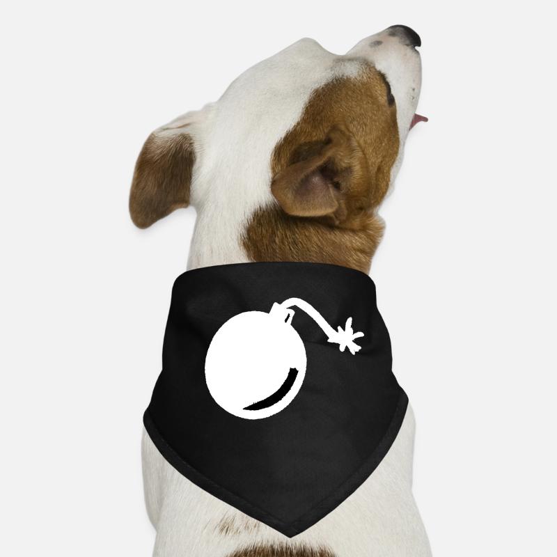 Bomb simple blanc Bandana pour chien