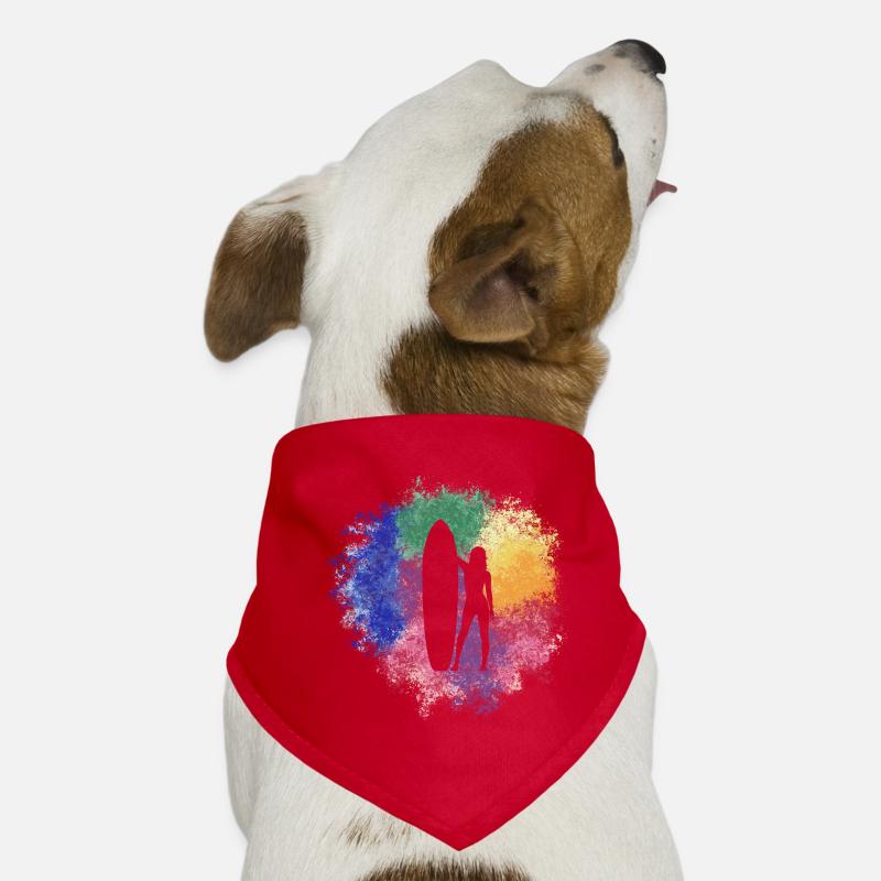 Surfeuse fille Bandana pour chien