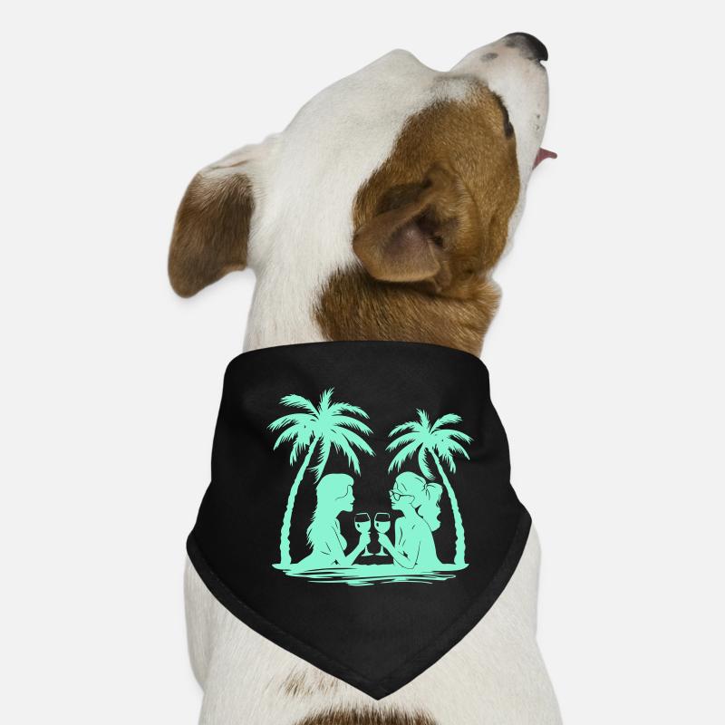 Frauen Silhouetten Design Hunde-Bandana