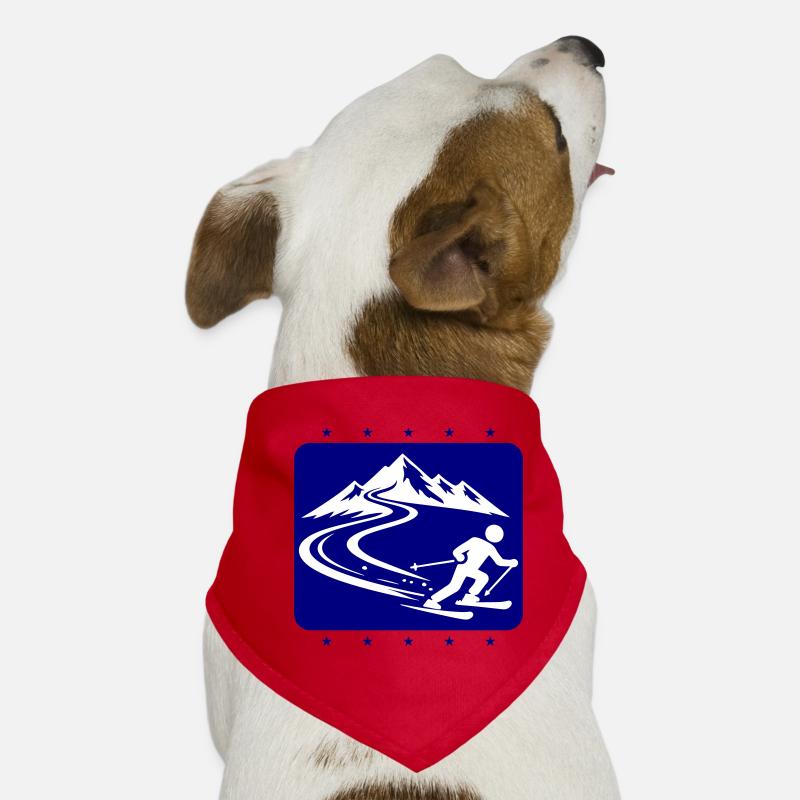 Ski Berge Hunde-Bandana