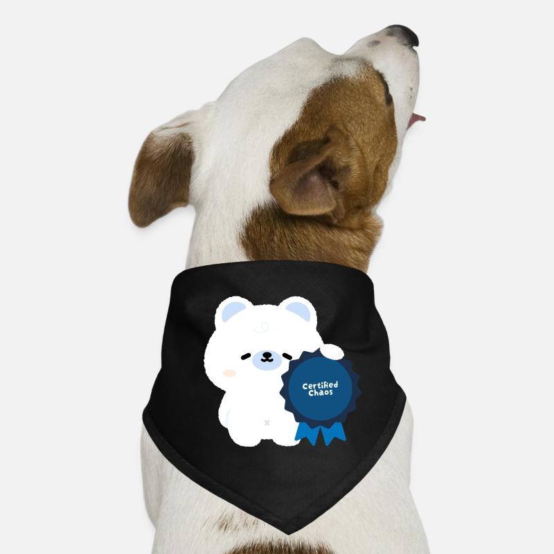 Zertifizierter Chaos-Eisbär Hunde-Bandana