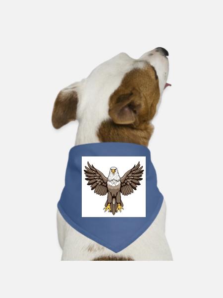 Eagle - Dog Bandana - red - Front