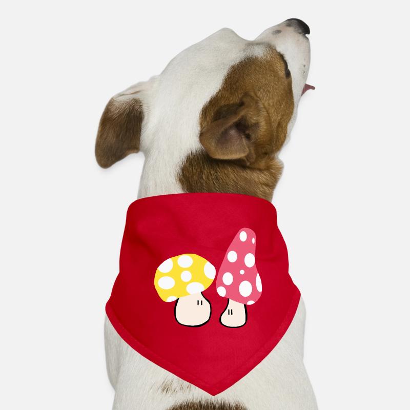 Herbstliche Pilze Hunde-Bandana