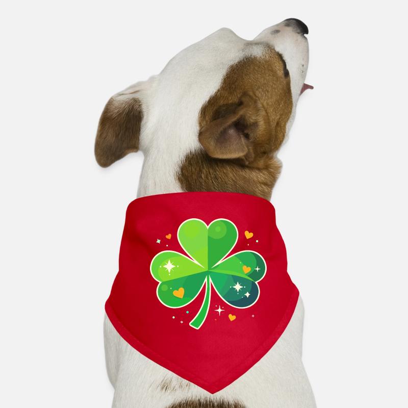 Fête de la Saint-Patrick Trèfle Lucky Bandana pour chien