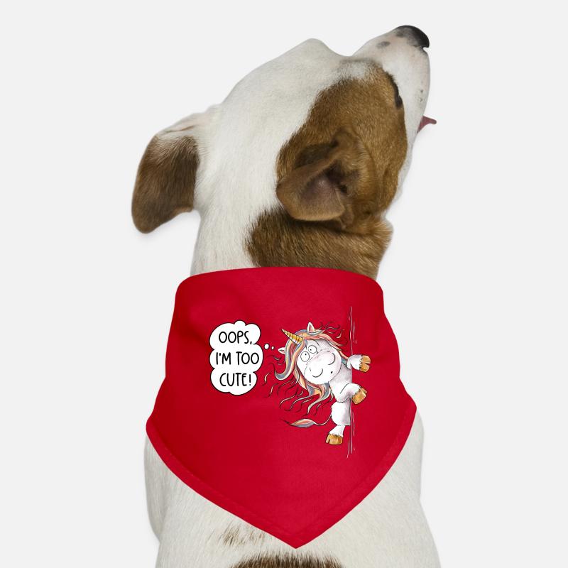 Too Cute Rainbow Unicorn Fantasy Dog Bandana