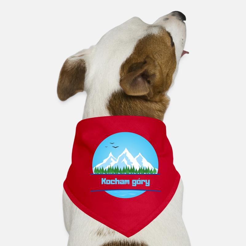 I love mountains Dog Bandana