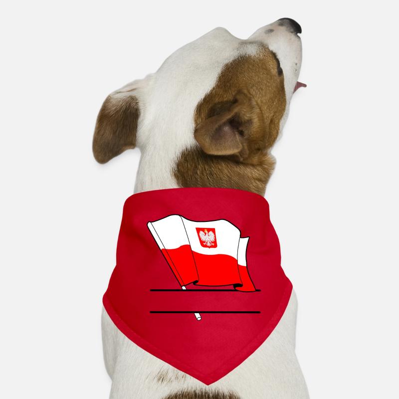 Poland Flag – Name Space Dog Bandana
