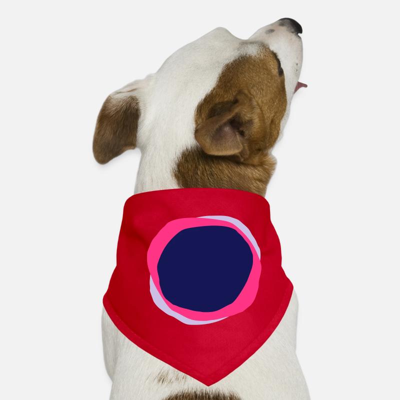 Psychedelische Kreise Hunde-Bandana