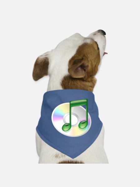 CD music - Dog Bandana - red - Front
