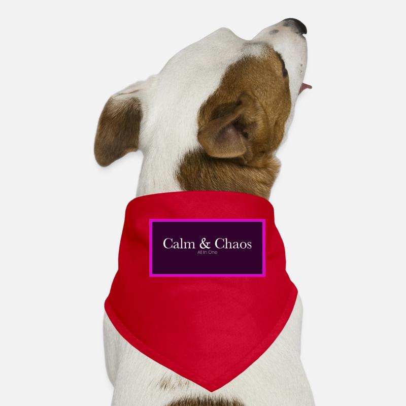 Calme et chaos Bandana pour chien