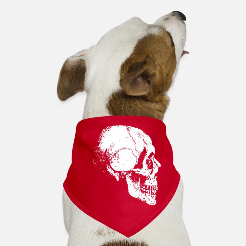 tête squelette Bandana pour chien