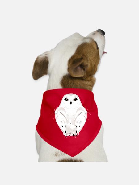 wintertier - Hunde-Bandana - Rot - Vorne