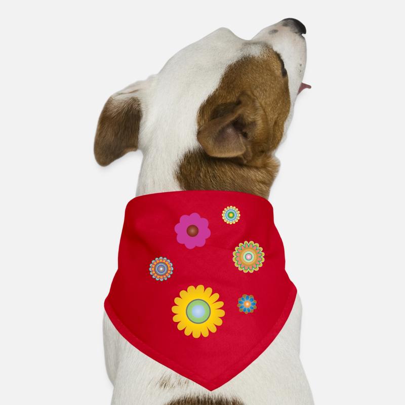 flower power Hunde-Bandana