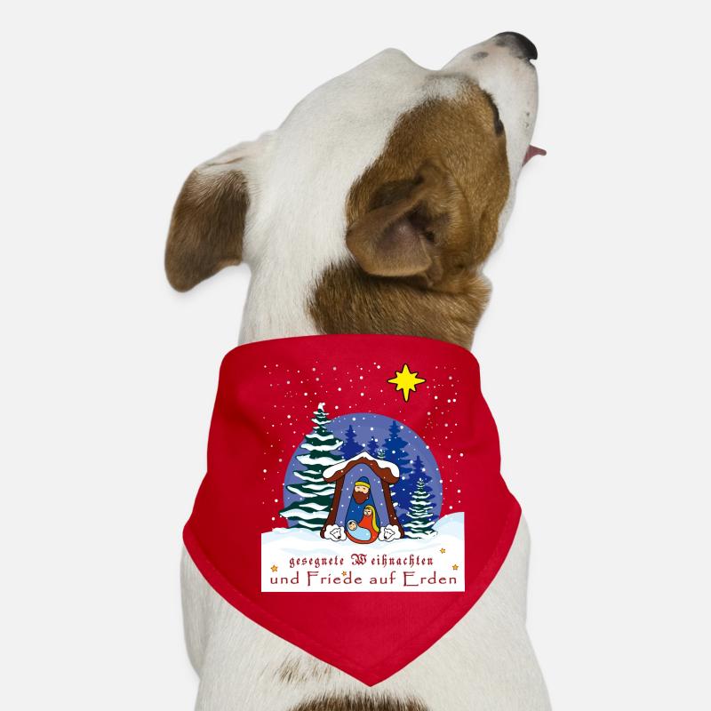 gesegnete Weihnachten, Weihnachtskrippe Hunde-Bandana