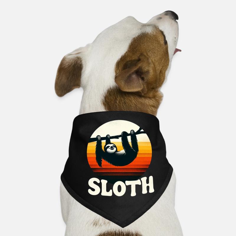 Paresseuse du coucher de soleil Bandana pour chien