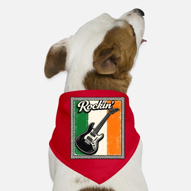 St Patrick Gitarre Geburtstag Geschenk Hunde-Bandana